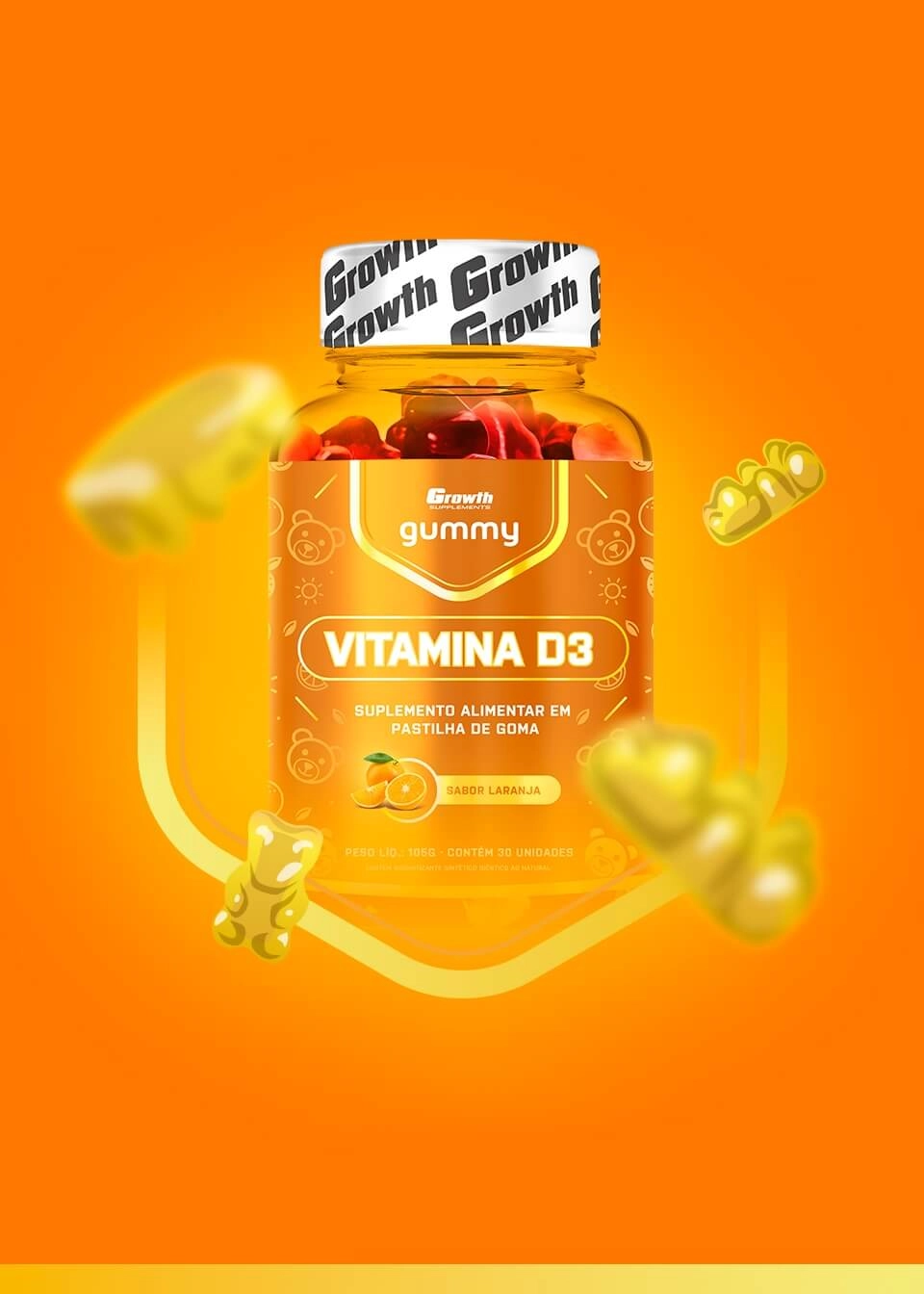 Vitamina D3 Gummy Growth Supplements
