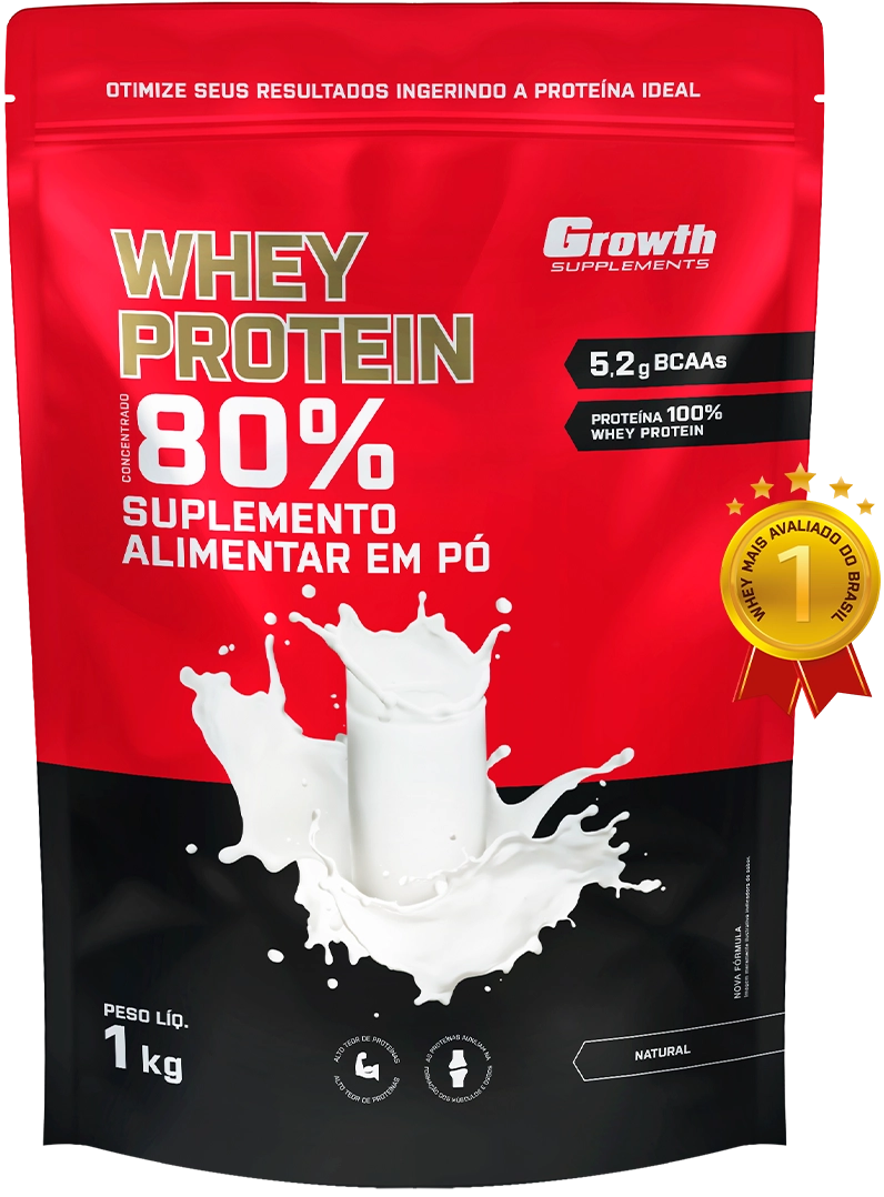 Imagem do produto Whey protein concentrado Growth Supplements.