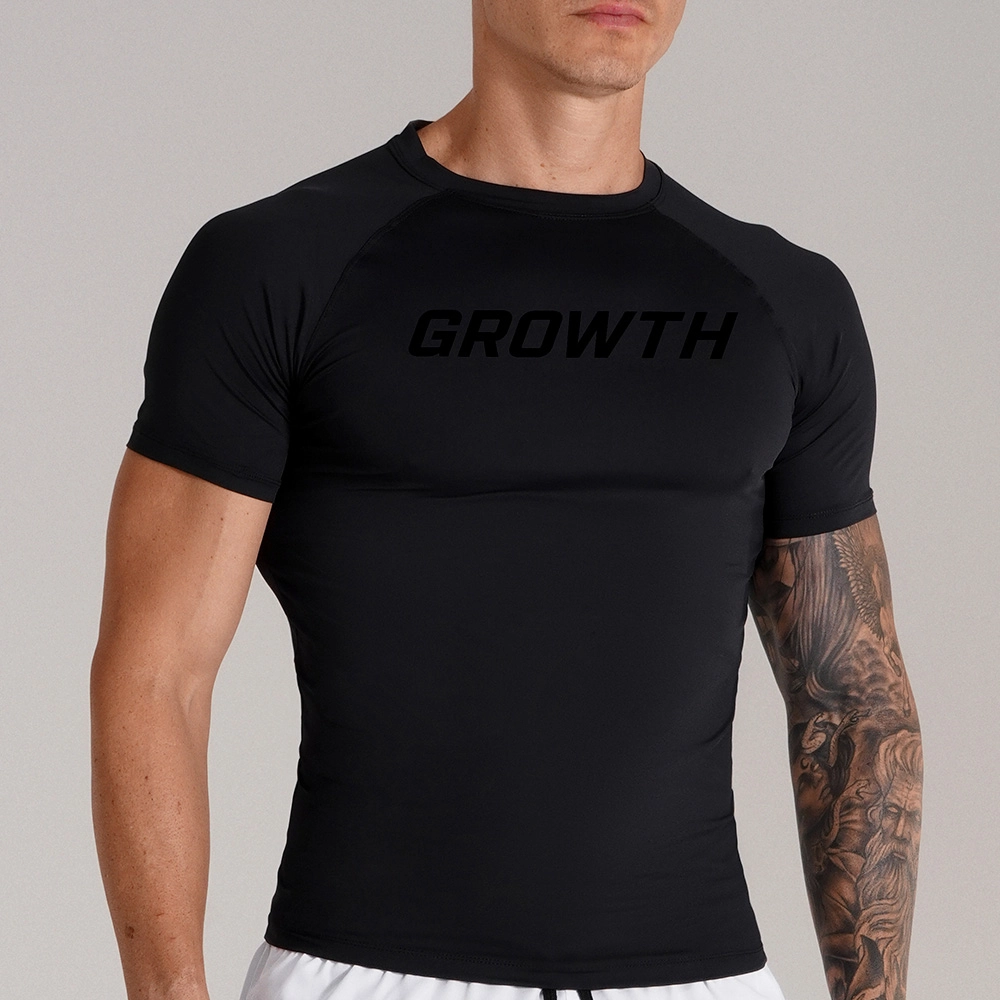 CAMISETA PRETA TÉRMICA SEGUNDA PELE GROWTH - GROWTH SUPPLEMENTS
