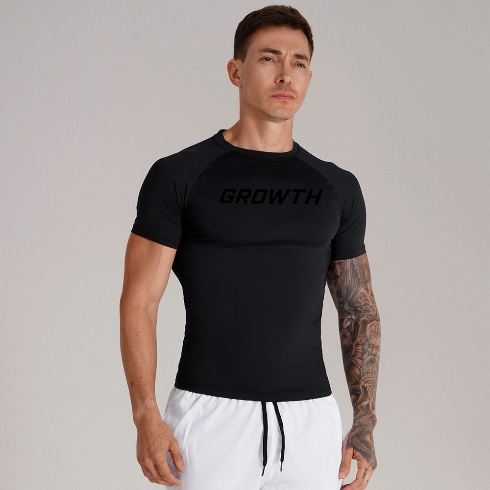CAMISETA PRETA TÉRMICA SEGUNDA PELE GROWTH - GROWTH SUPPLEMENTS