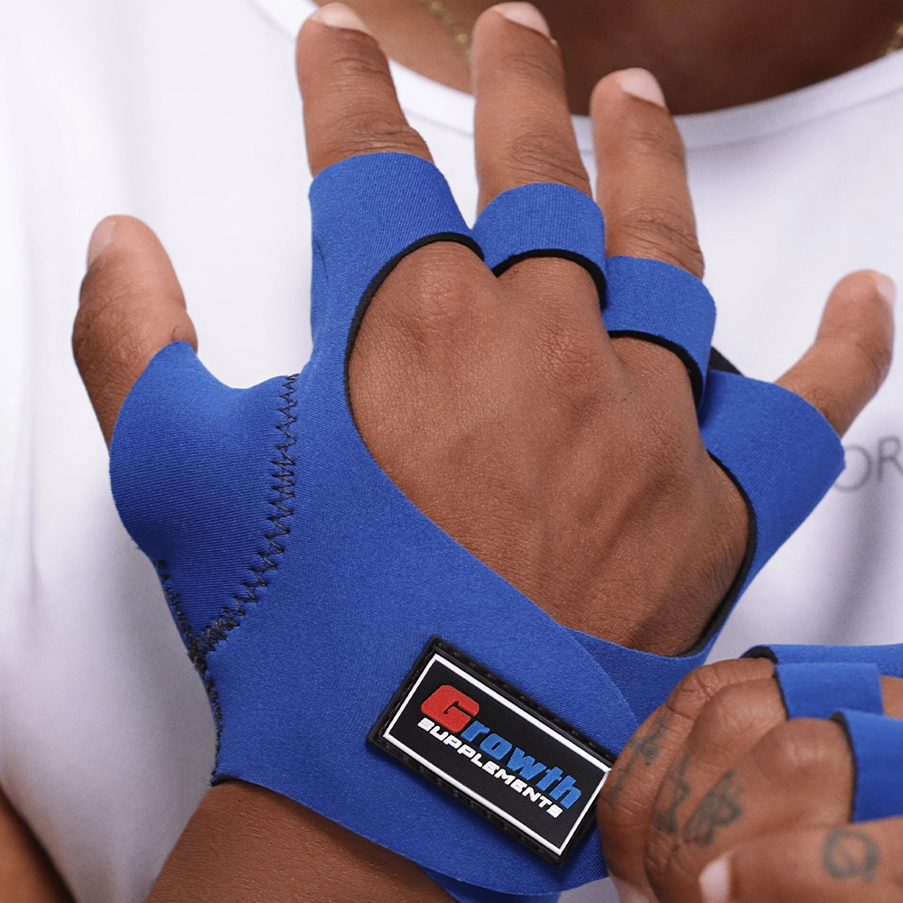 LUVA DE TREINO AZUL GROWTH (PAR) - GROWTH SUPPLEMENTS