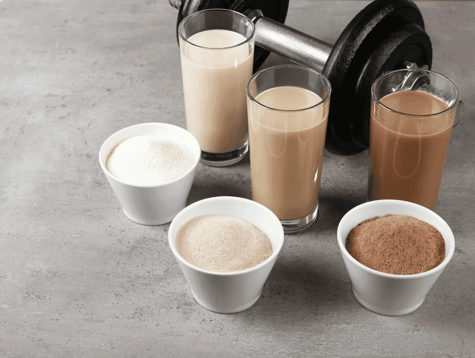 GROWTH SUPPLEMENTS - Copos e Potes pequenos com Whey Protein Hidrolisado