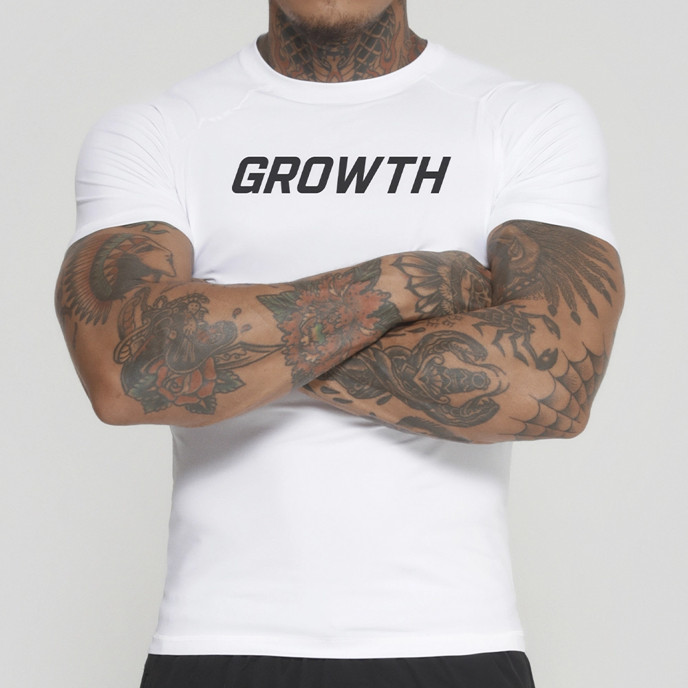 CAMISETA BRANCA TÉRMICA SEGUNDA PELE GROWTH - GROWTH SUPPLEMENTS