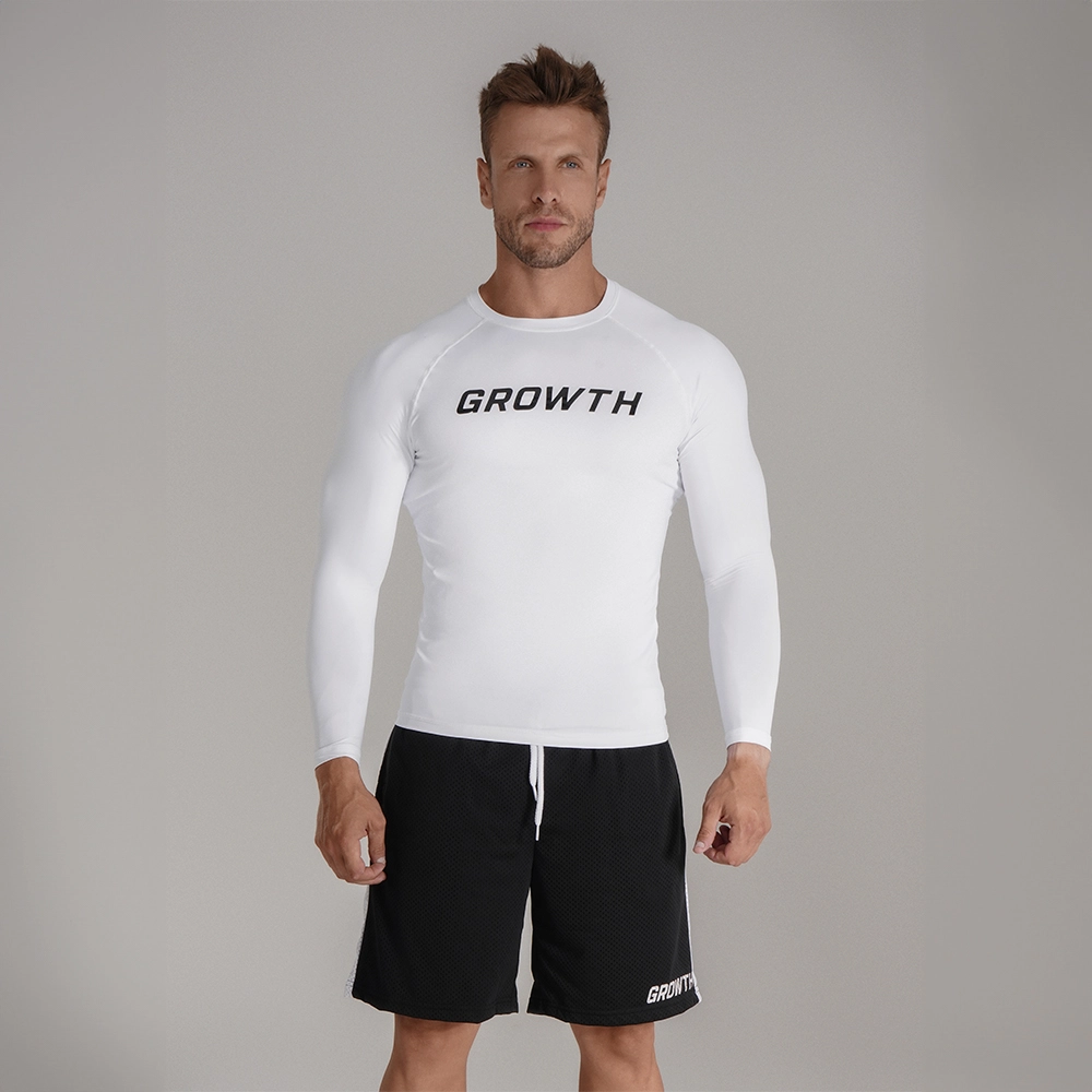 CAMISETA BRANCA MANGA LONGA TÉRMICA SEGUNDA PELE GROWTH - GROWTH SUPPLEMENTS