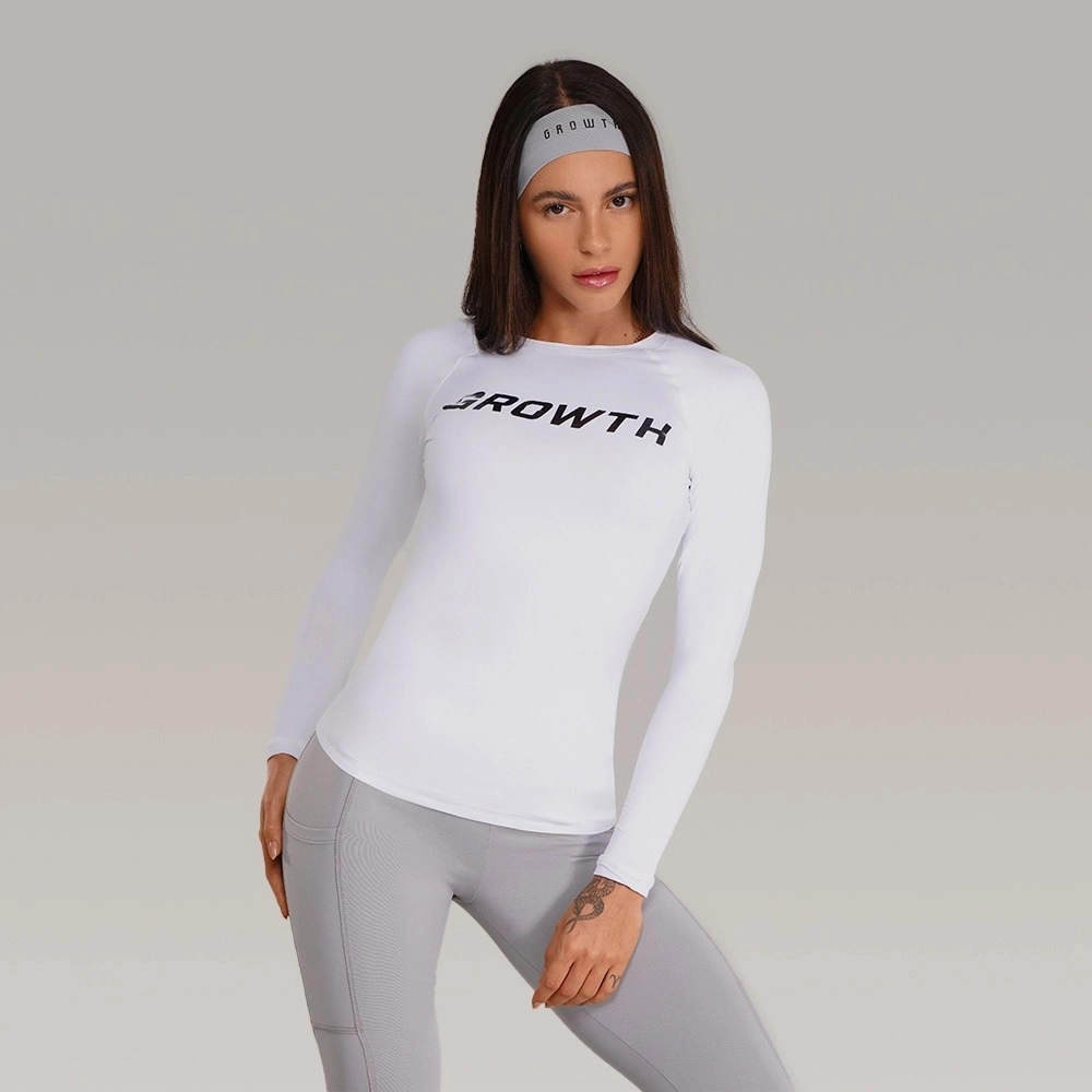 CAMISETA BRANCA MANGA LONGA TÉRMICA SEGUNDA PELE GROWTH - GROWTH SUPPLEMENTS