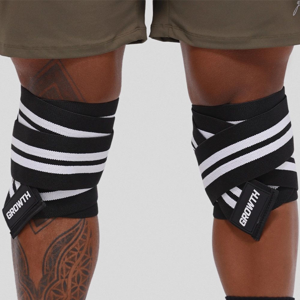 Faixa De Joelho Preta Growth (Par)