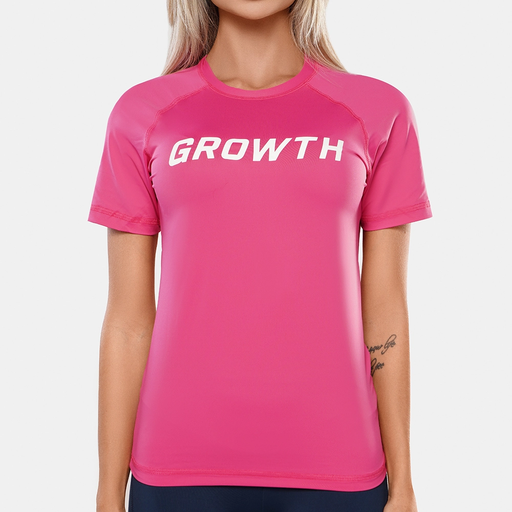 Camiseta Rosa Termica Segunda Pele Growth
