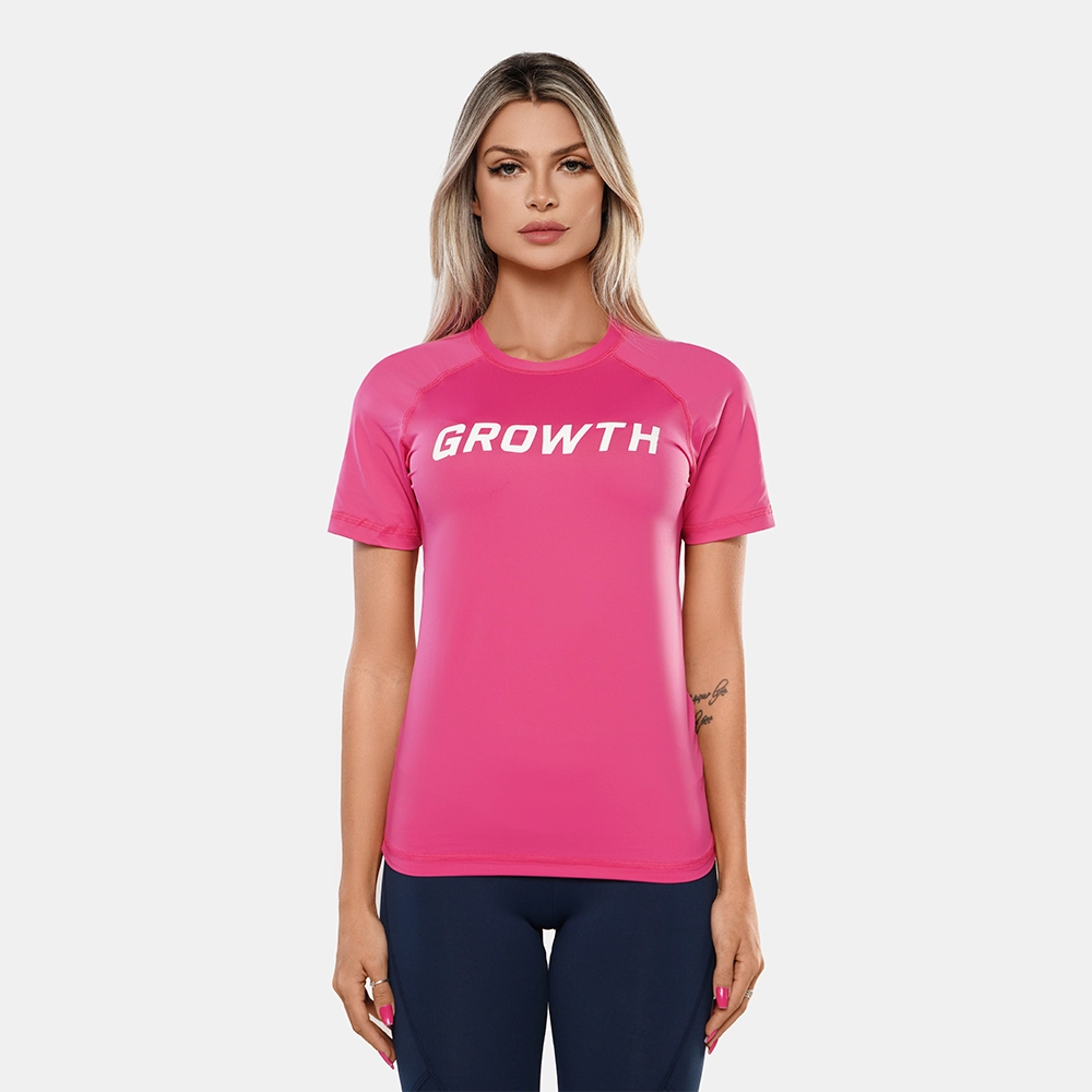 Camiseta Rosa Termica Segunda Pele Growth