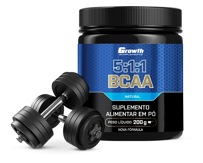 BCAA 5:1:1 Growth Supplements com Halteres
