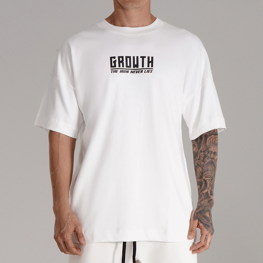 Camiseta Branca Growth Oversized One More Rep Off White