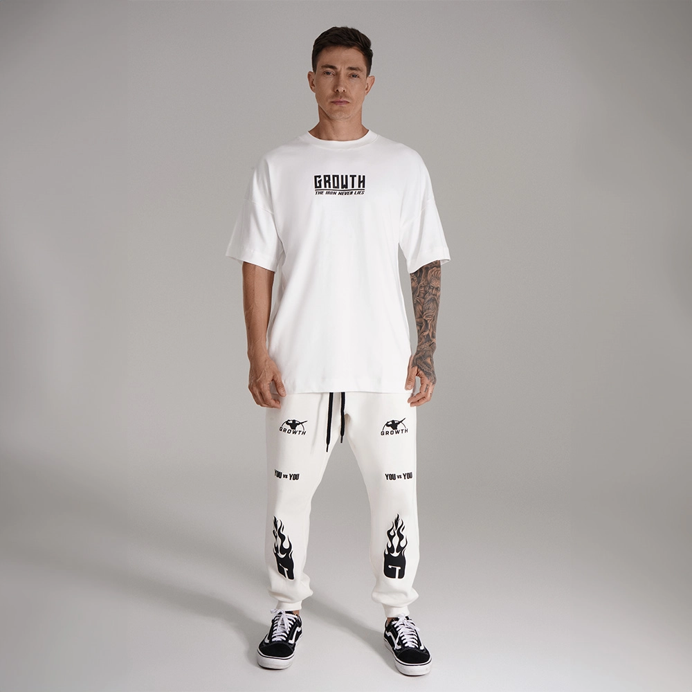 Camiseta Branca Growth Oversized One More Rep Off White