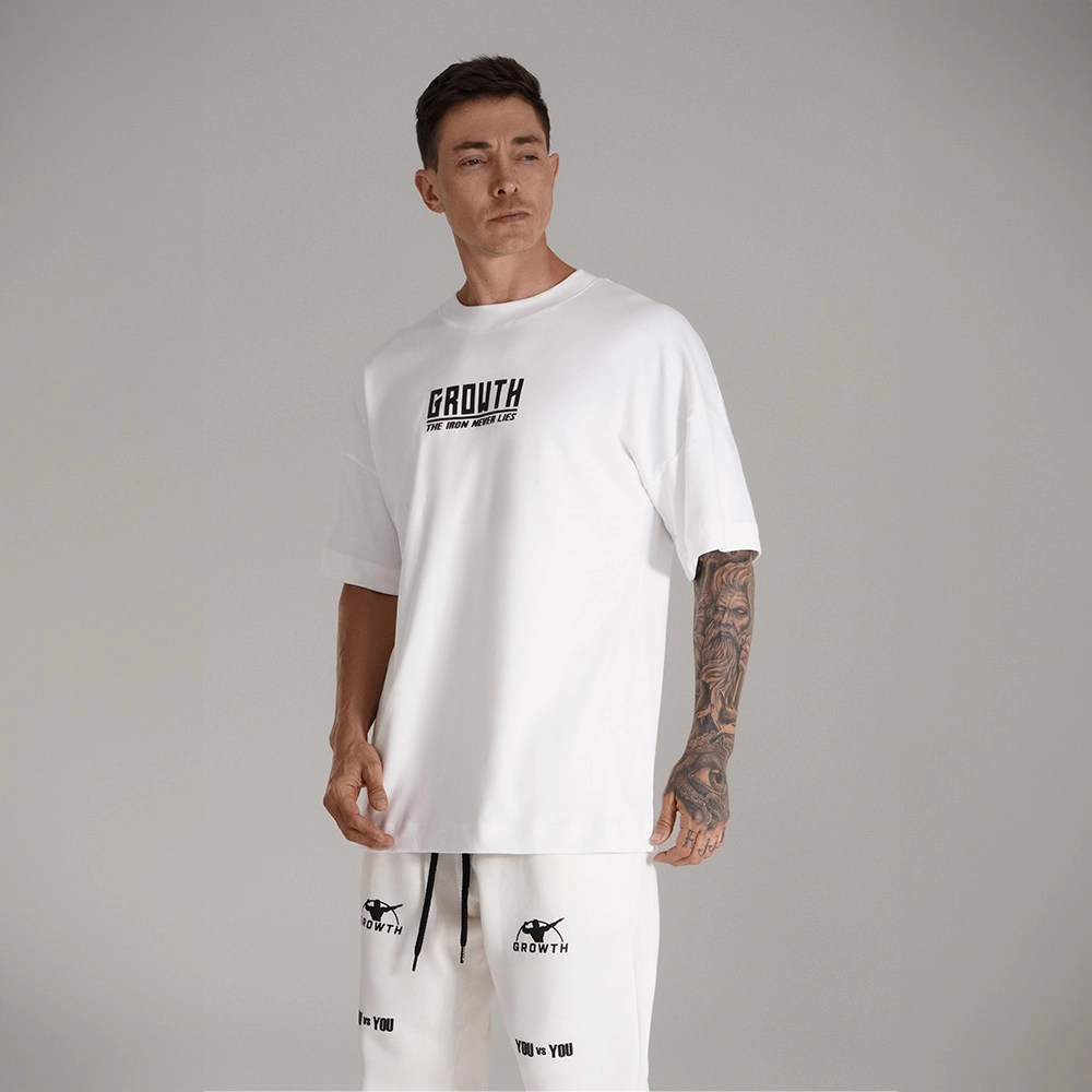 Camiseta Branca Growth Oversized One More Rep Off White