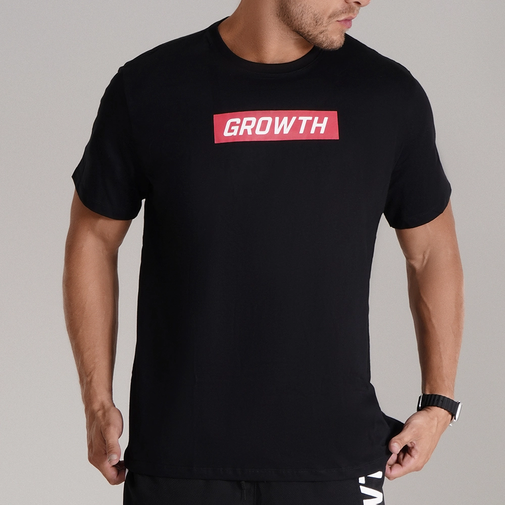 CAMISETA PRETA GROWTH RED - GROWTH SUPPLEMENTS