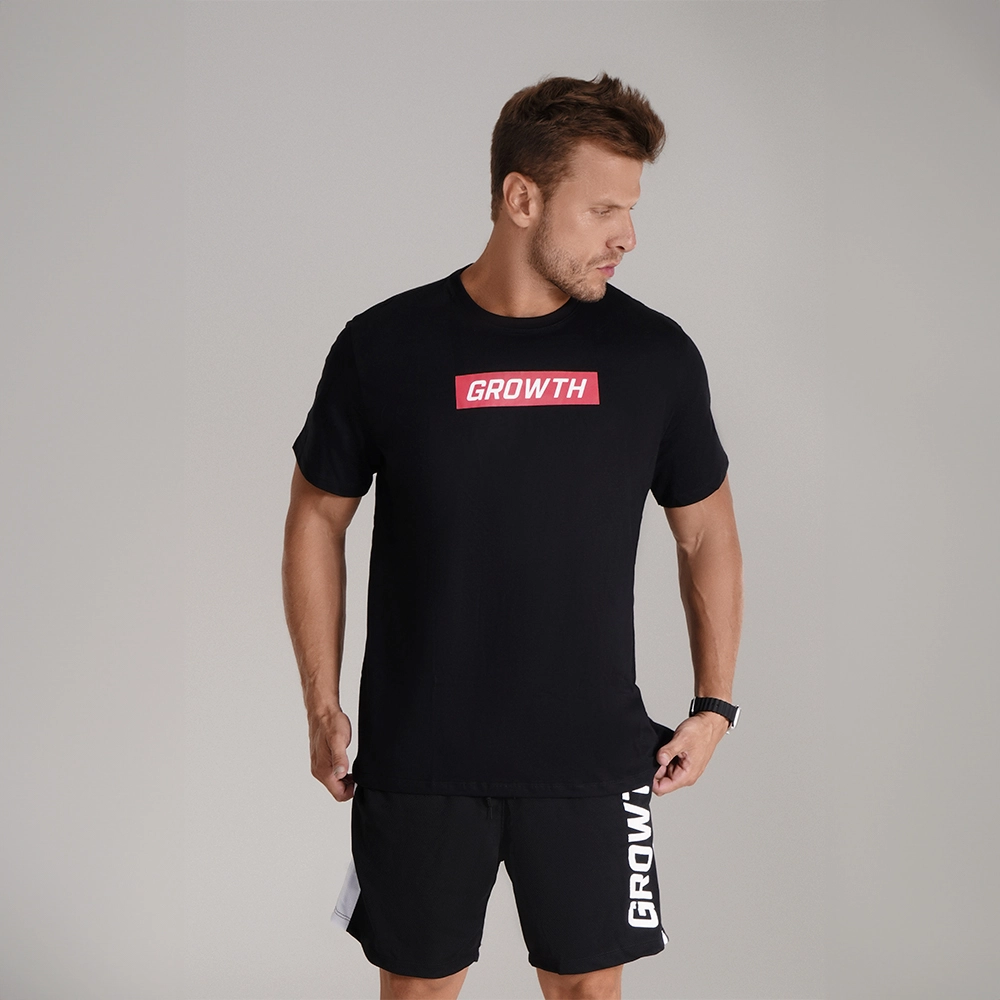 CAMISETA PRETA GROWTH RED - GROWTH SUPPLEMENTS