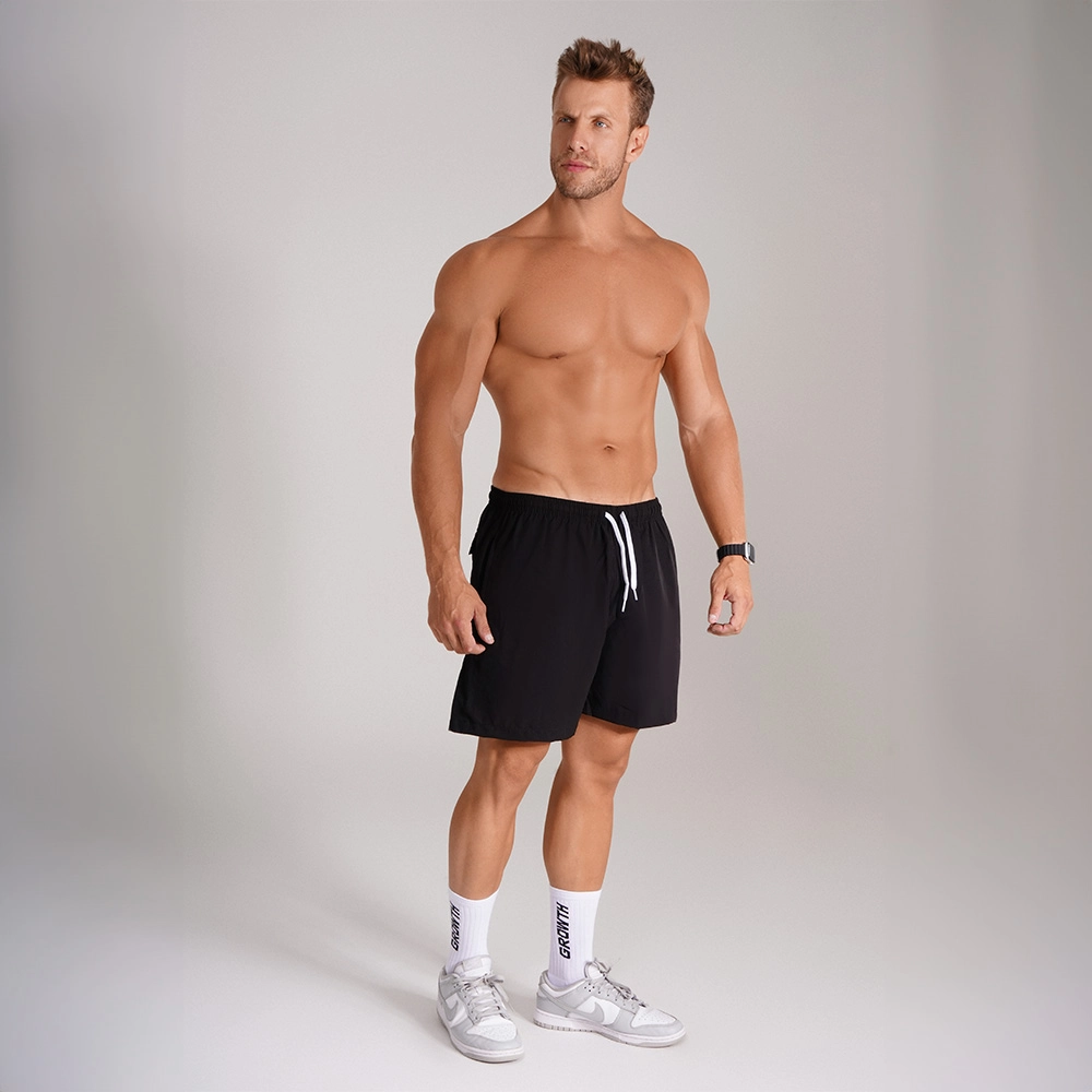 Short Banho Growth Manuscrito Preto