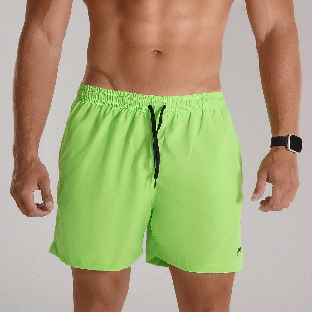 Short Banho Growth Manuscrito Verde Neon