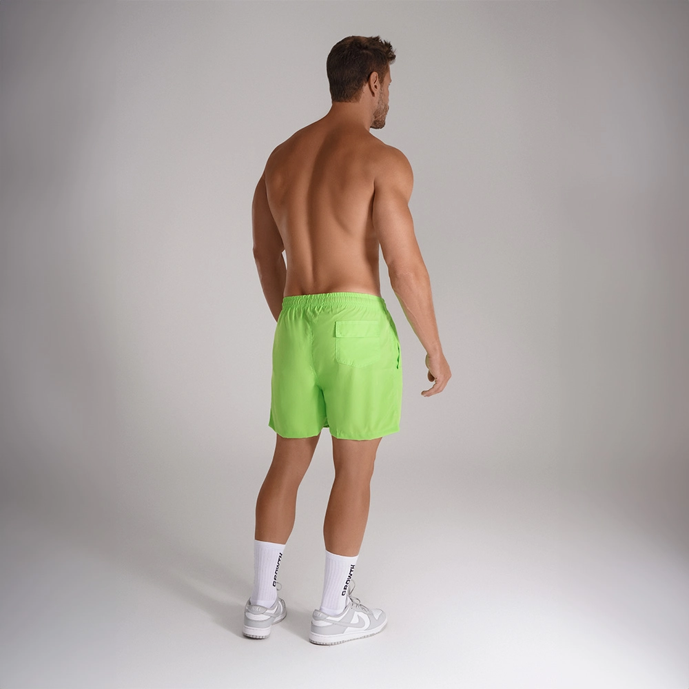 Short Banho Growth Manuscrito Verde Neon