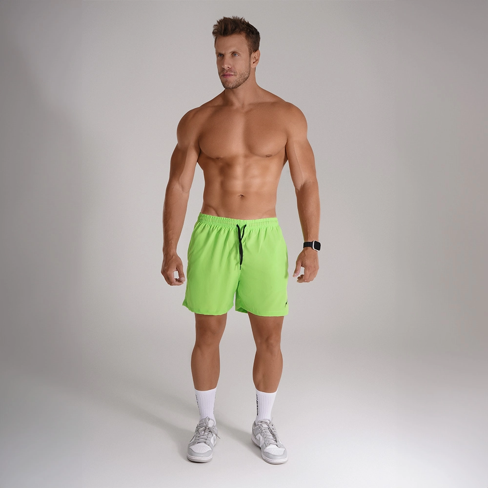 Short Banho Growth Manuscrito Verde Neon