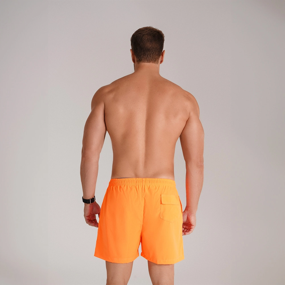 Short Banho Growth Manuscrito Laranja