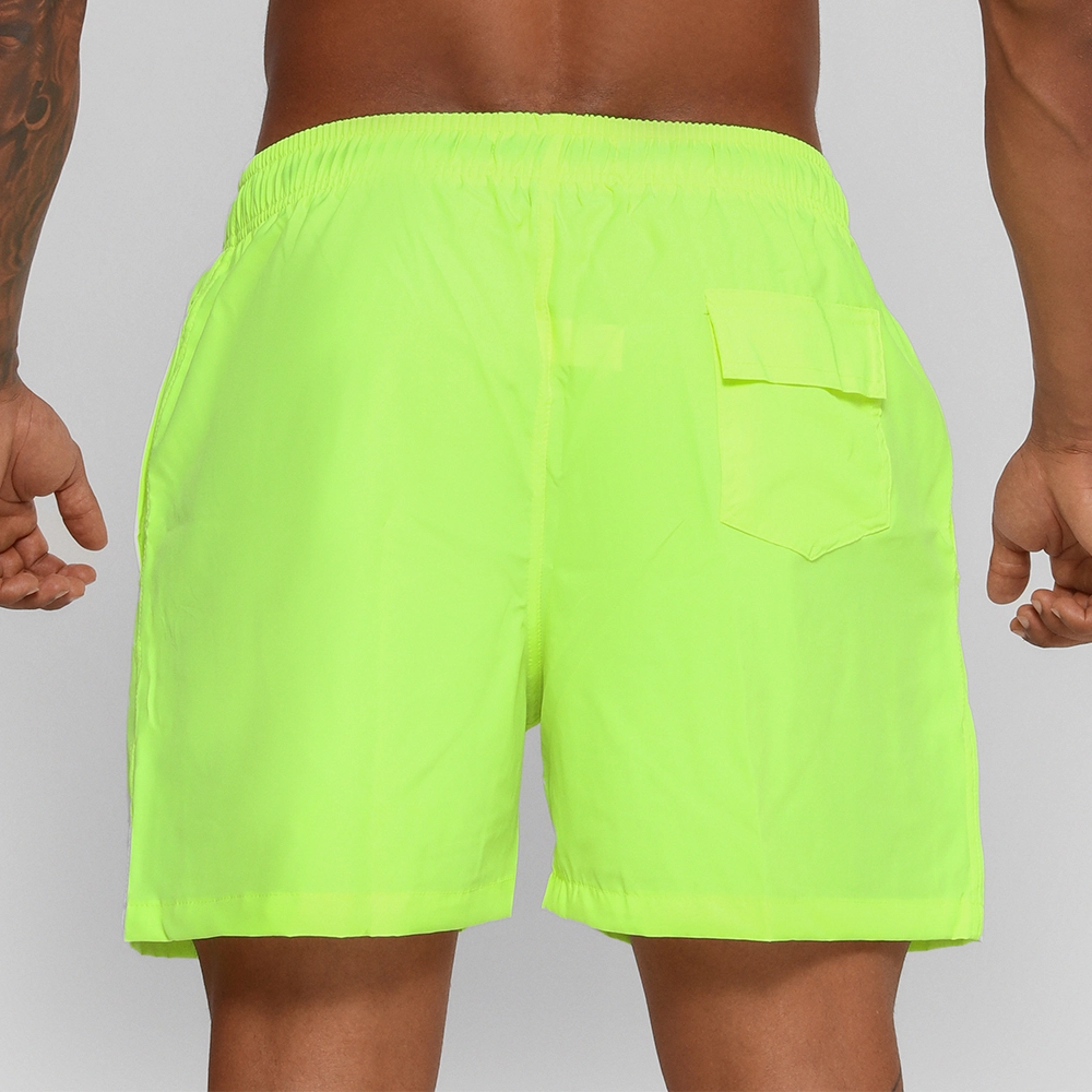 Short Banho Growth Manuscrito Amarelo Neon