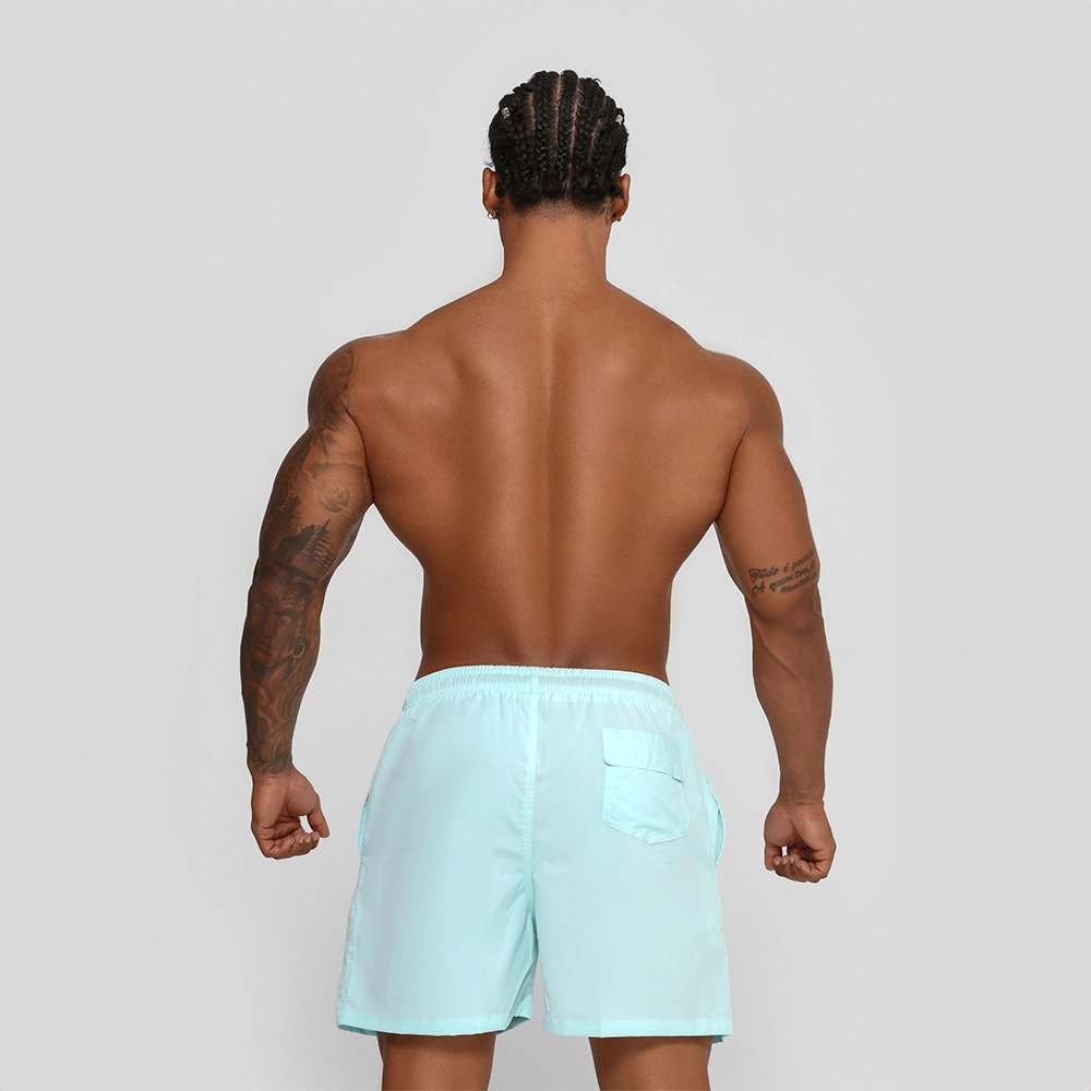 Short Banho Growth Manuscrito Azul Turquesa