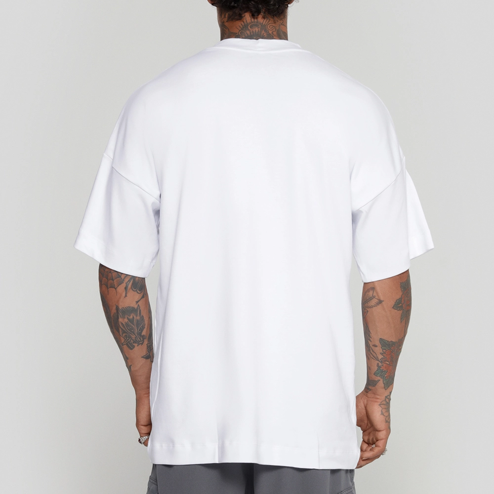 Camiseta Growth Oversized Manuscrito Branco