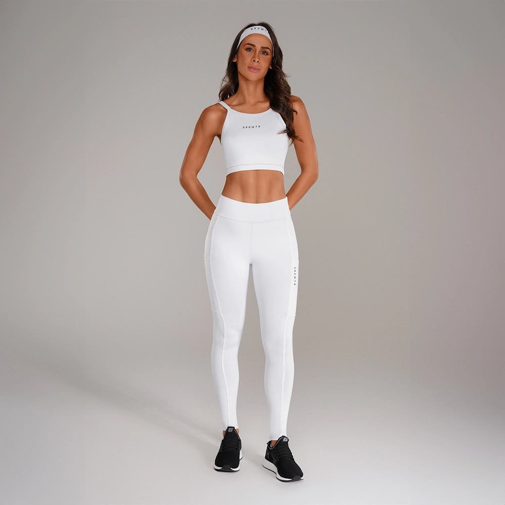 LEGGING GROWTH BEAUT BRANCO BLACKOUT -  GROWTH SUPPLEMENTS