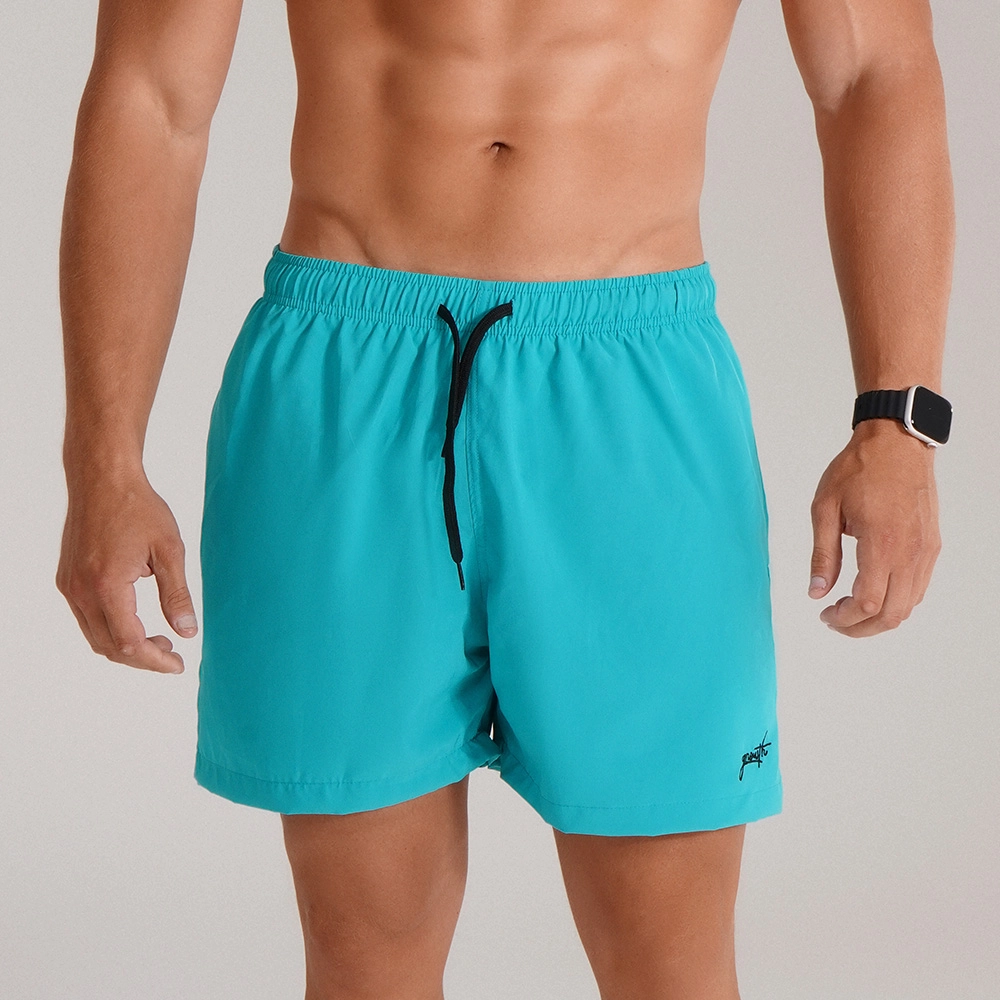 Short Banho Growth Manuscrito Azul Pacifico