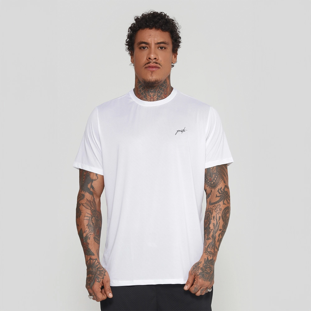 Camiseta Dry Growth Manuscrito Branca