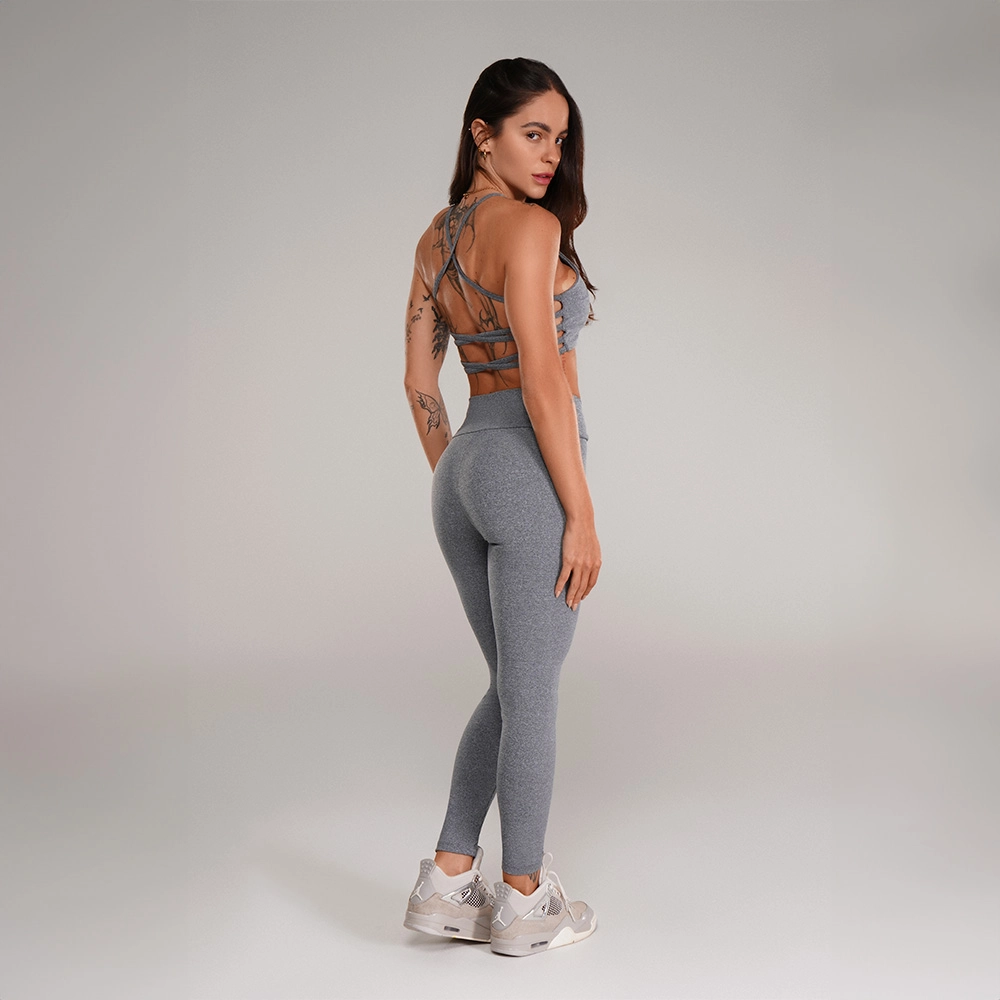 LEGGING GROWTH NING CINZA MESCLA CLARO - GROWTH SUPPLEMENTS