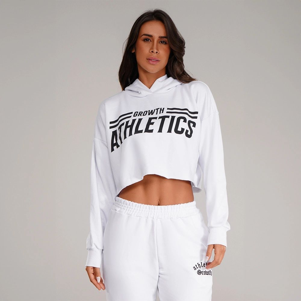 CROPPED MOLETOM GROWTH ATHLETICS BRANCO - GROWTH SUPPLEMENTS