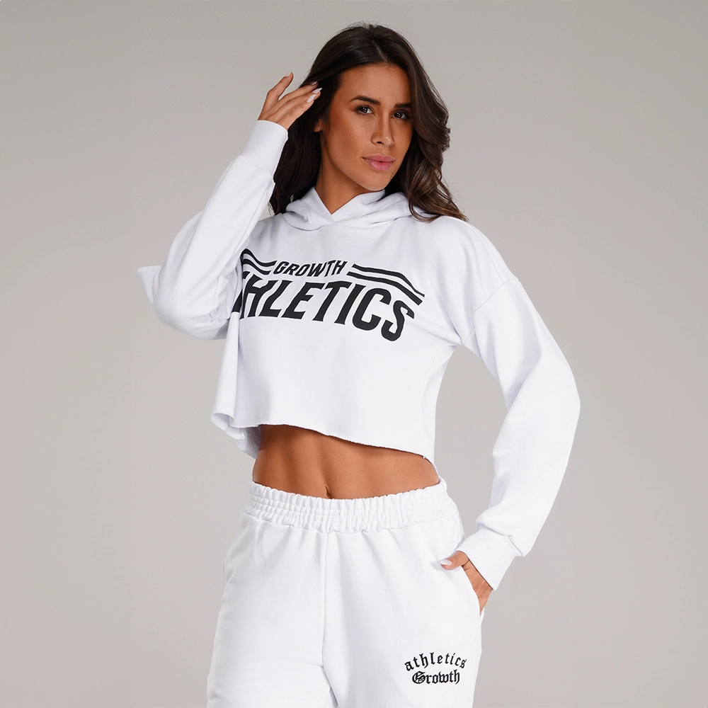 CROPPED MOLETOM GROWTH ATHLETICS BRANCO - GROWTH SUPPLEMENTS