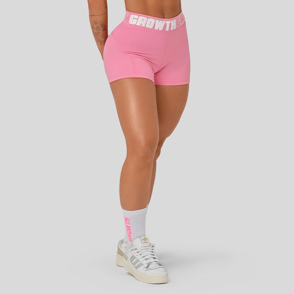 Short Rosa Claro Ad Recorte Logo Growth