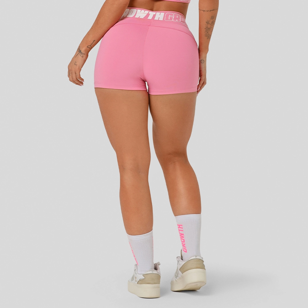 Short Rosa Claro Ad Recorte Logo Growth