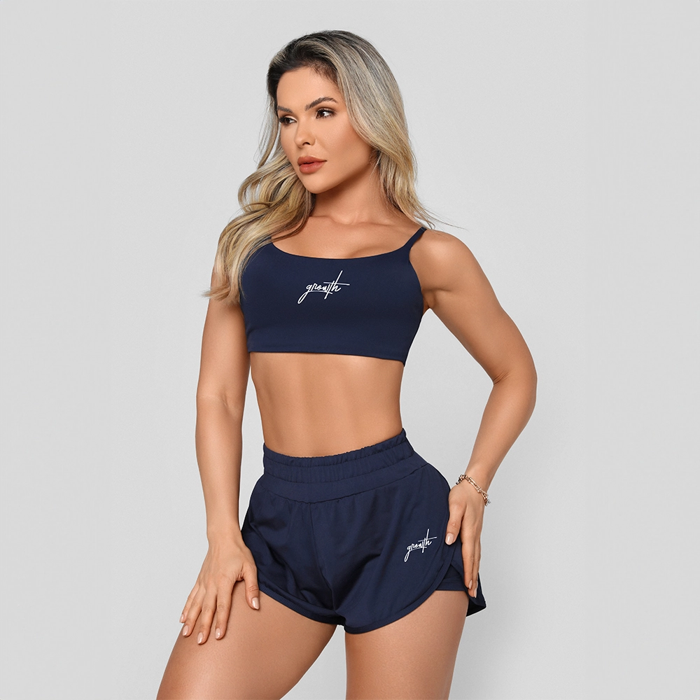 Top Azul Marinho Growth Manuscrito