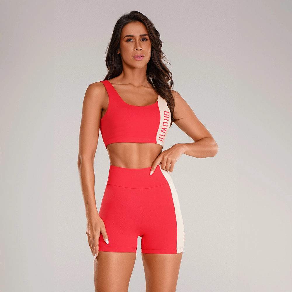 Top Bicolor Growth Vermelho