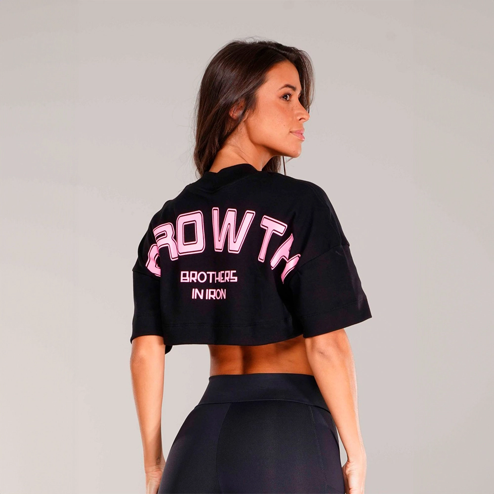 CROPPED GROWTH OVERSIZED PRETO COM ROSA - GROWTH SUPPLEMENTS