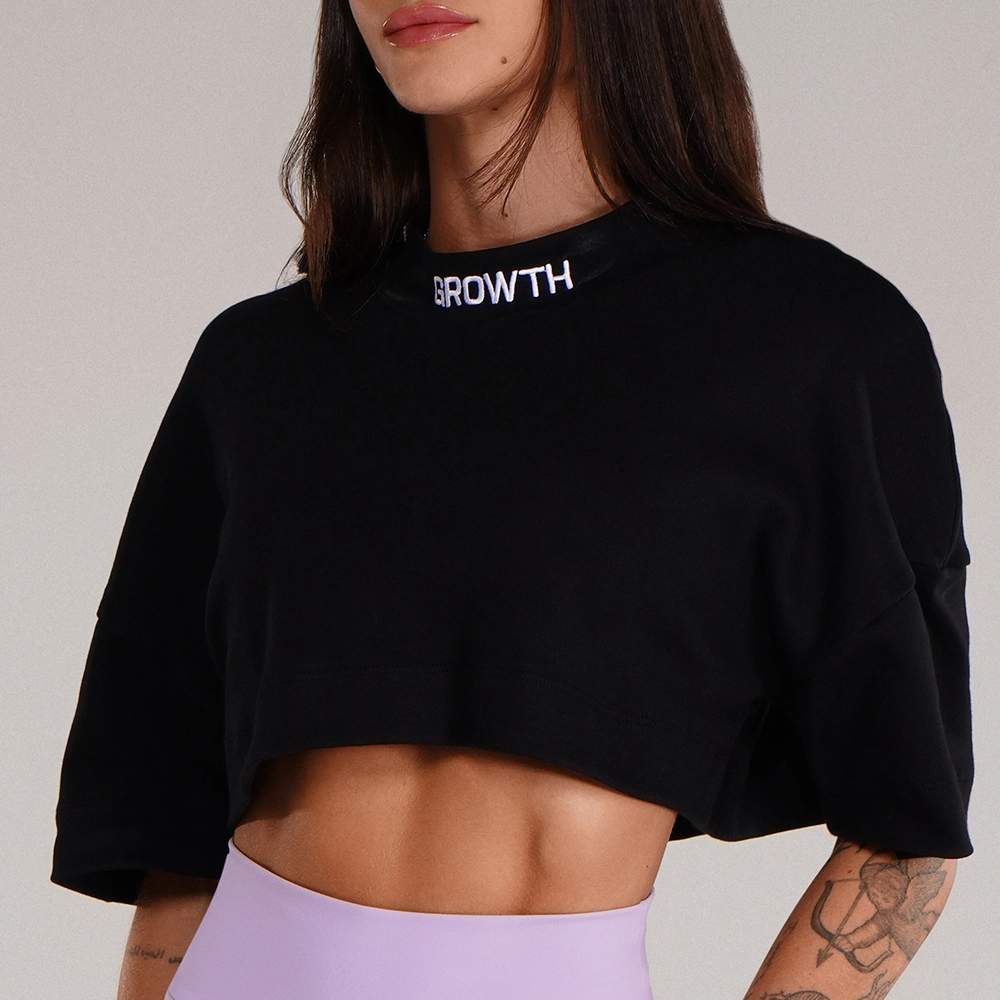 CROPPED GROWTH OVERSIZED PRETO COM LILÁS - GROWTH SUPPLEMENTS