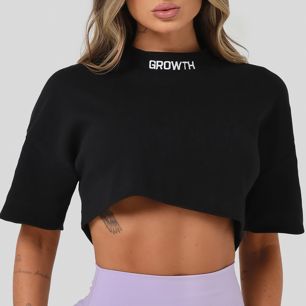 CROPPED GROWTH OVERSIZED PRETO COM LILÁS - GROWTH SUPPLEMENTS