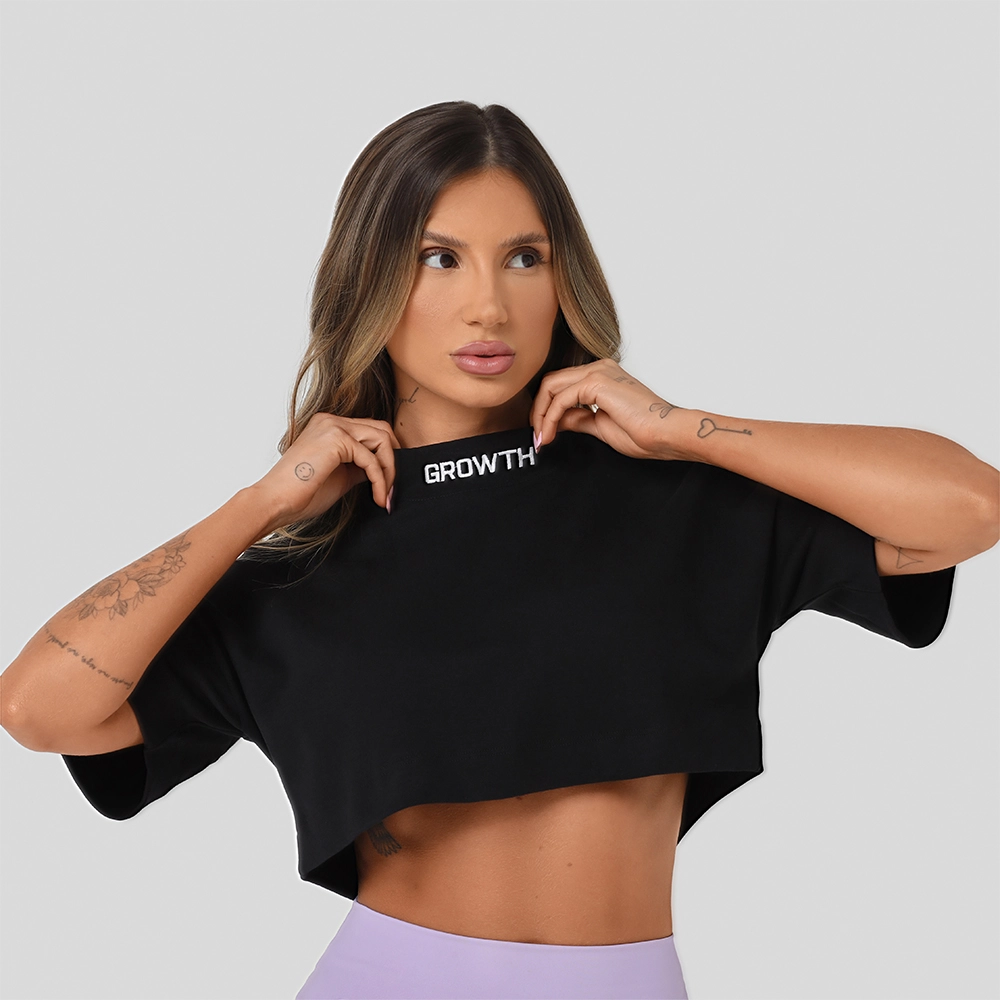 CROPPED GROWTH OVERSIZED PRETO COM LILÁS - GROWTH SUPPLEMENTS