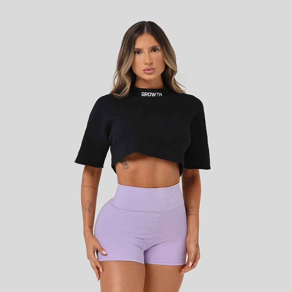CROPPED GROWTH OVERSIZED PRETO COM LILÁS - GROWTH SUPPLEMENTS