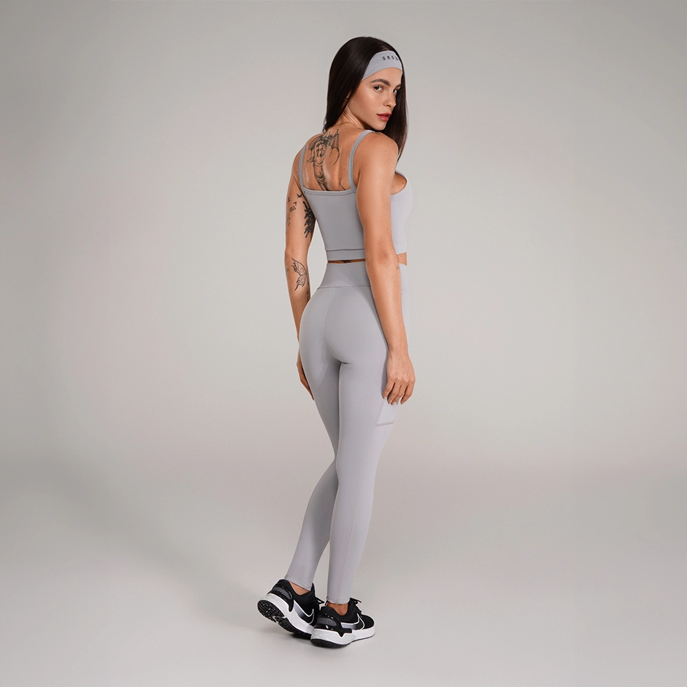 LEGGING GROWTH BEAUT CINZA GLITTER -  GROWTH SUPPLEMENTS