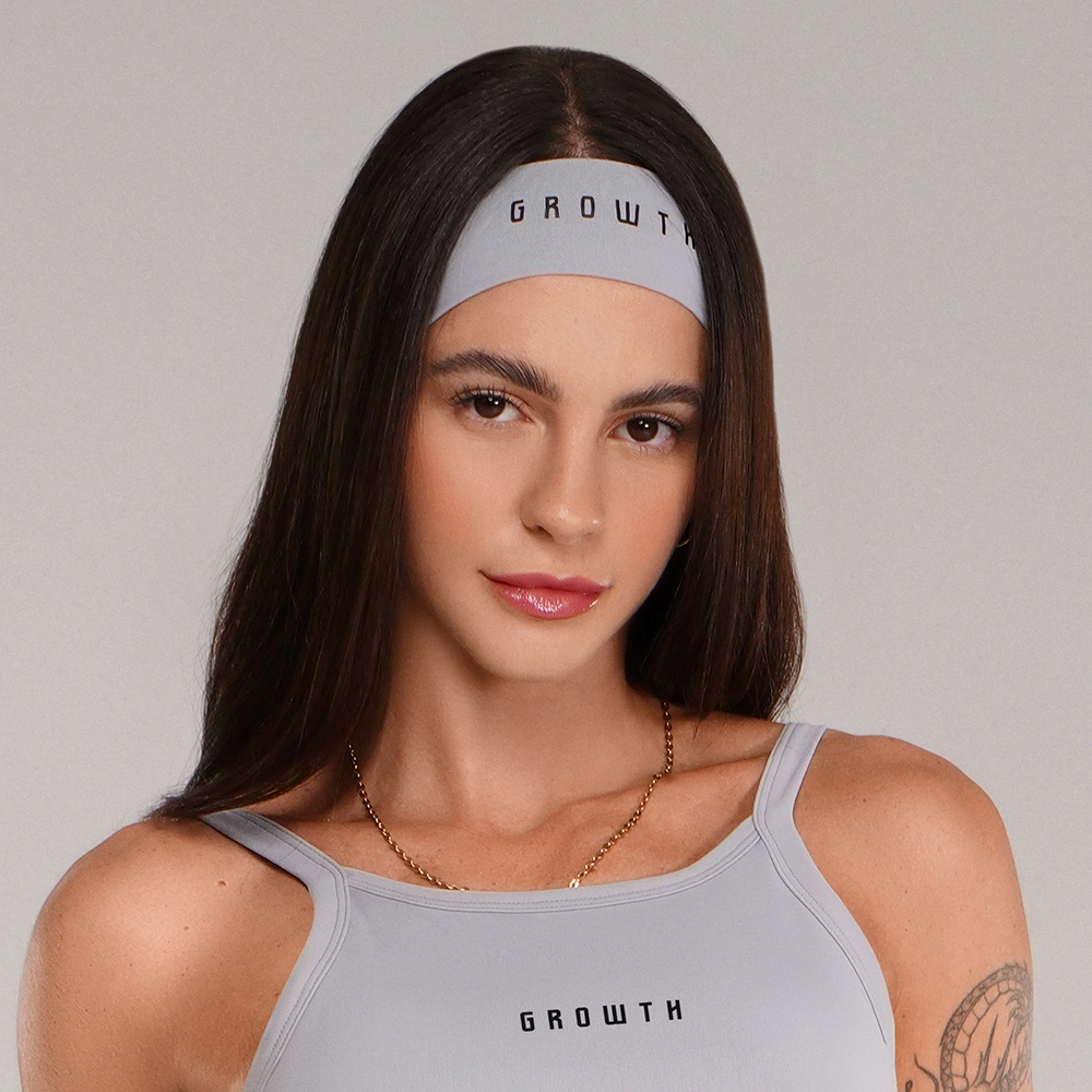 FAIXA DE CABELO GROWTH BEAUT CINZA GLITTER -  GROWTH SUPPLEMENTS