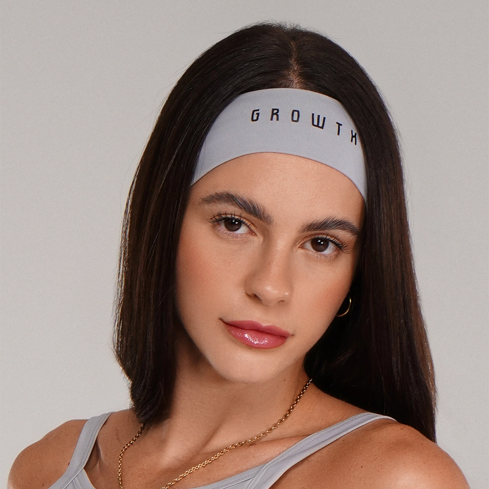 FAIXA DE CABELO GROWTH BEAUT CINZA GLITTER -  GROWTH SUPPLEMENTS