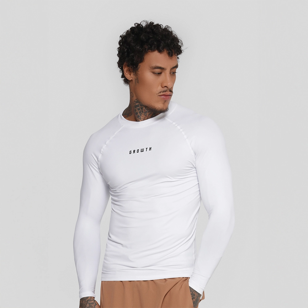 CAMISETA BRANCA MANGA LONGA TÉRMICA SEGUNDA PELE GROWTH UNDER - GROWTH SUPPLEMENTS
