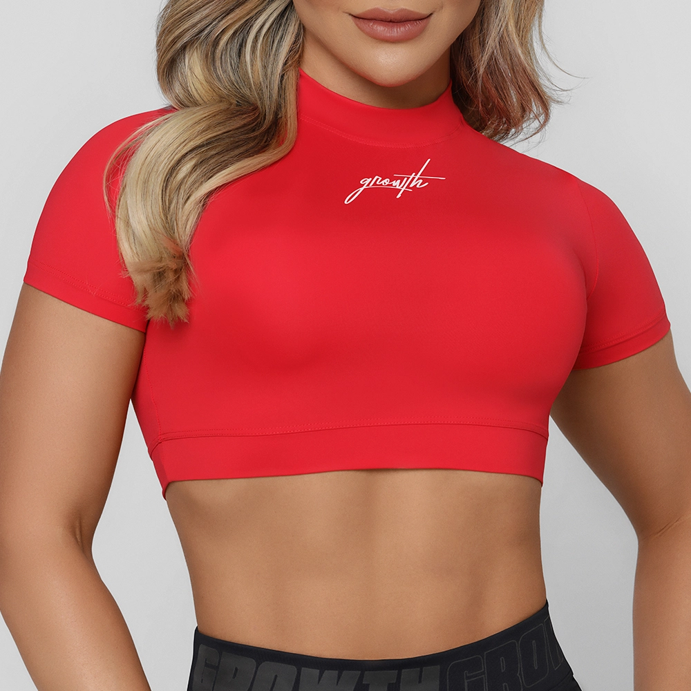 CROPPED SENSE MANUSCRITO VERMELHO CORAL - GROWTH SUPPLEMENTS