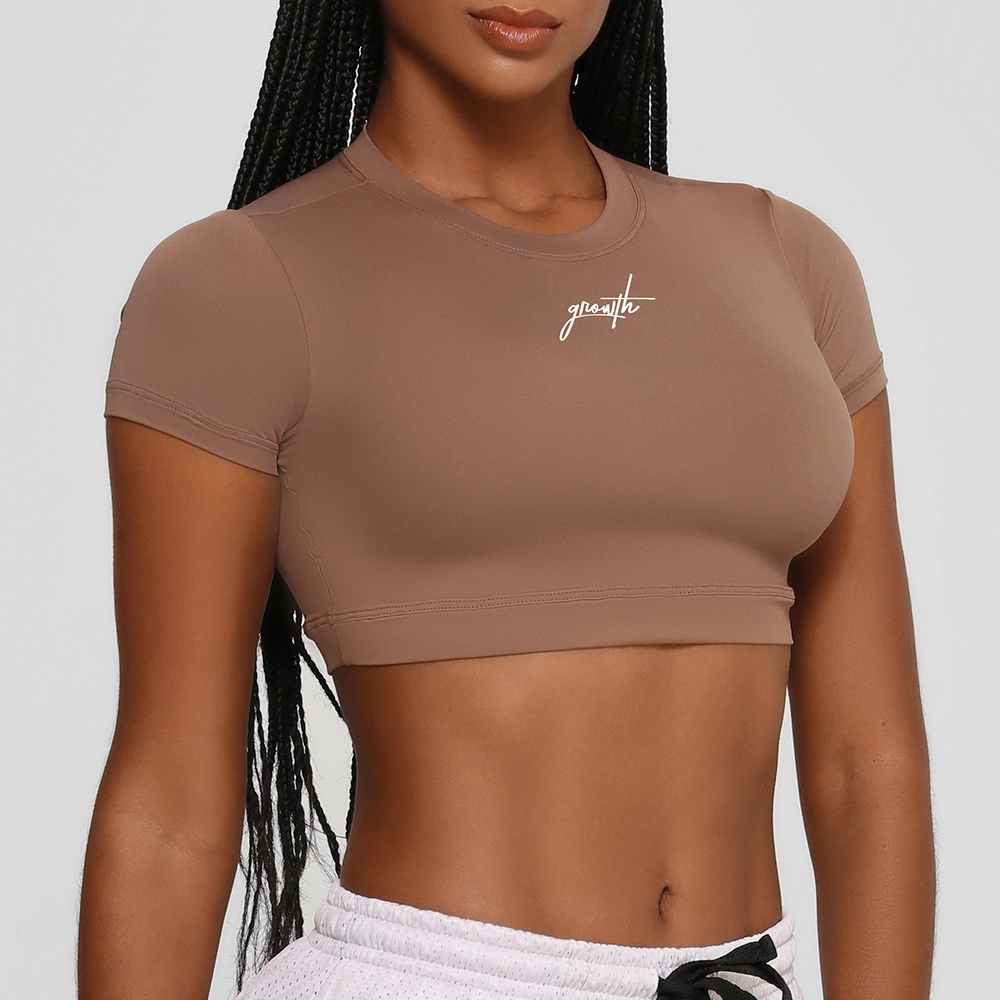 Cropped Sense Manuscrito Marrom