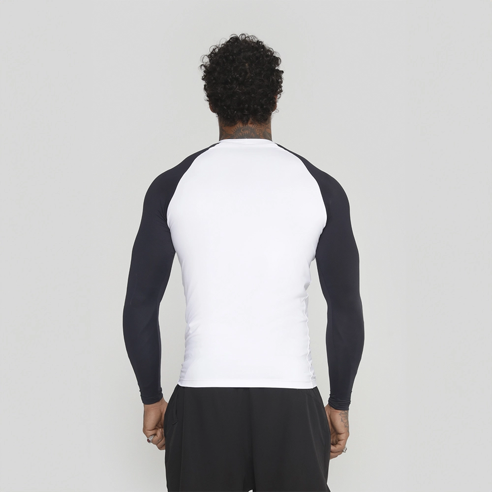 Camiseta Térmica Manga Longa Growth Under Duo Branca/Preta - Growth Supplements