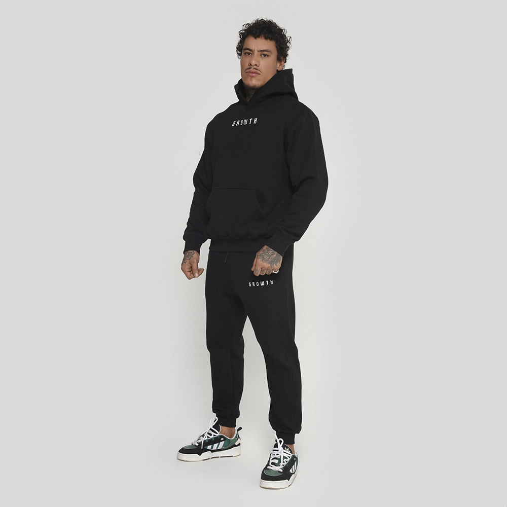 CALÇA MOLETOM GROWTH UNDER PRETO - GROWTH SUPPLEMENTS
