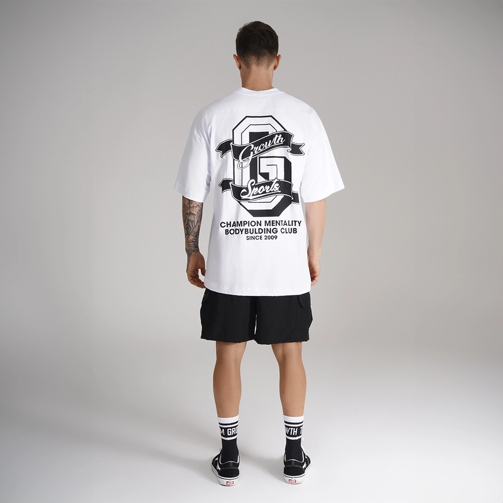 Camiseta Growth Oversized Mentality Branca